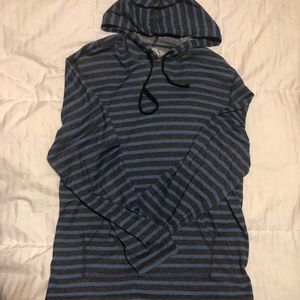 Men’s long sleeve striped hoodie